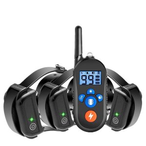 Waterproof&rechargeable dog training collar for 3 dogs Waterproof&rechargeable dog training collar for 3 dogs
