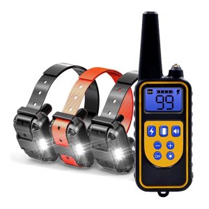 dog training collar 800M remote rechargeable and waterproof dog trainer for 3 dogs dog training collar 800M remote rechargeable and waterproof dog trainer for 3 dogs