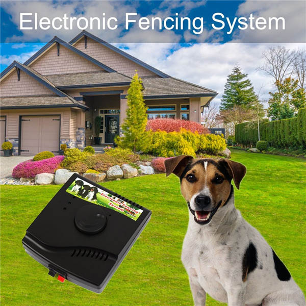 Rechargeable Electronic Dog Fence Wired Containment System with Waterproof Collar