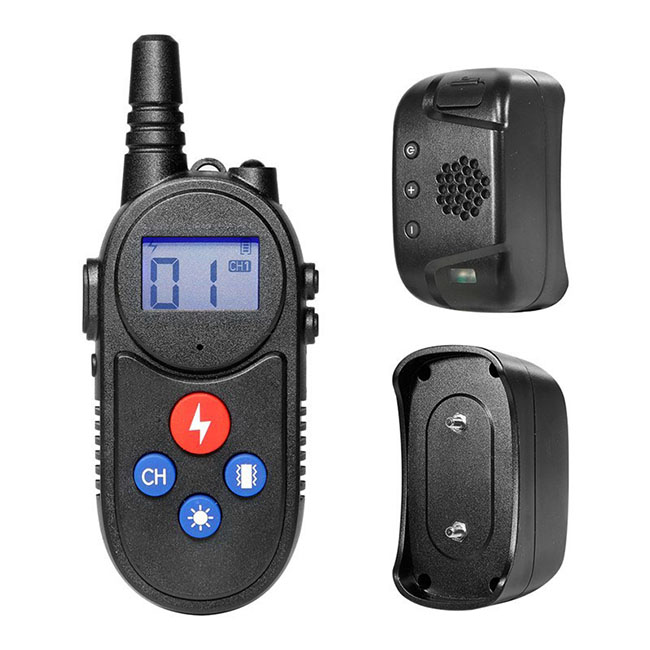 dog training collar with walkie talkie Remote Control Distance Up to 3280Ft for 3 dogs