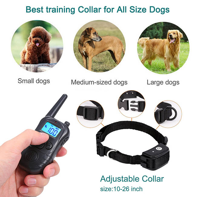 Dog Training Collar with Wireless Remote Rechargeable 300M