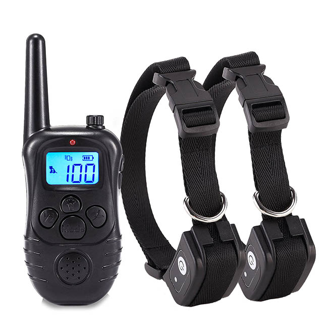 Dog Training Collars Electric Dog Collar 300m for 2 Dogs