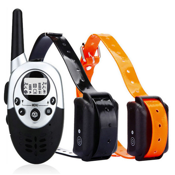Waterproof Dog E-Collar Trainer with remote Rechargeable E-Collar for 2 Dogs